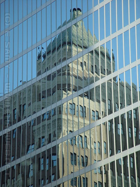 Marin Building reflection, Downtown Vancouver