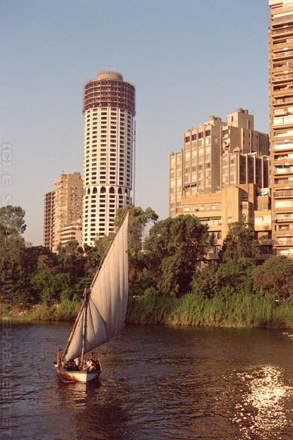 Falouka on the Nile, Cairo