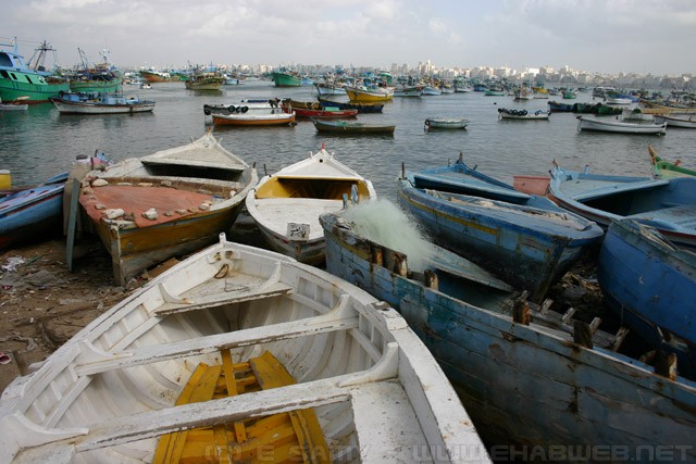 Boats in Alexandria harbour