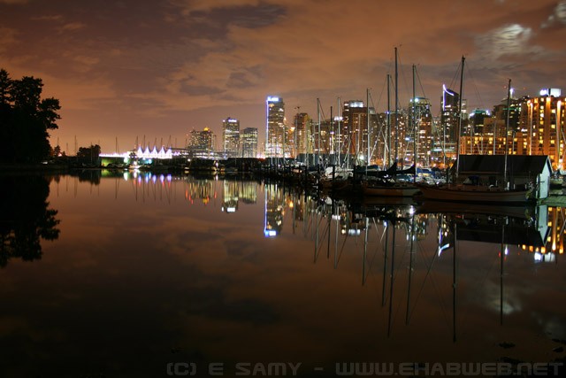 Coal harbour, Vancouver by night