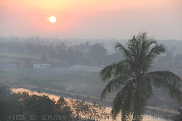 Sunrise over Hospet India