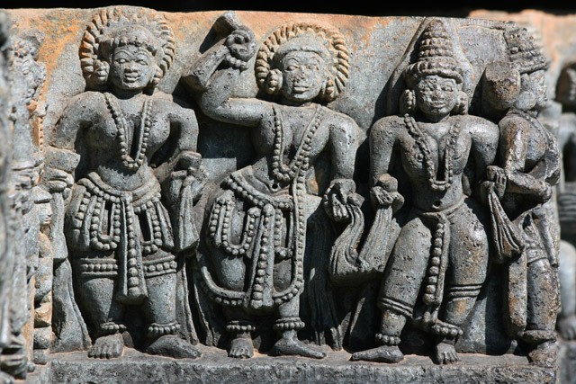 Friezes - Hoysaleswara temple - Halebidu