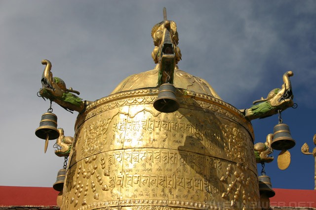 Gilded Bronze Bell - Jokhang Temple - ཇོ་ཁང། - 大昭寺 - གཙུག་ལག་ཁང༌།
