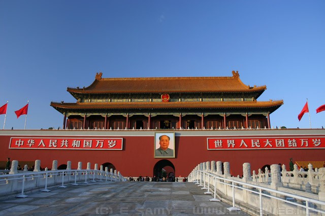 Tiananmen Gate - Mao Zedong portrait - 天安门-毛泽东画像