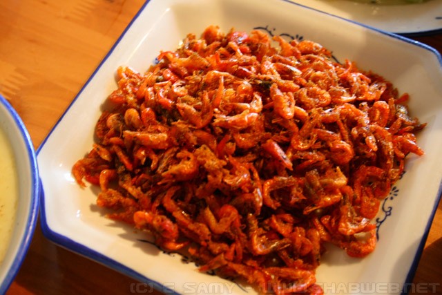 Deep fried mini shrimp