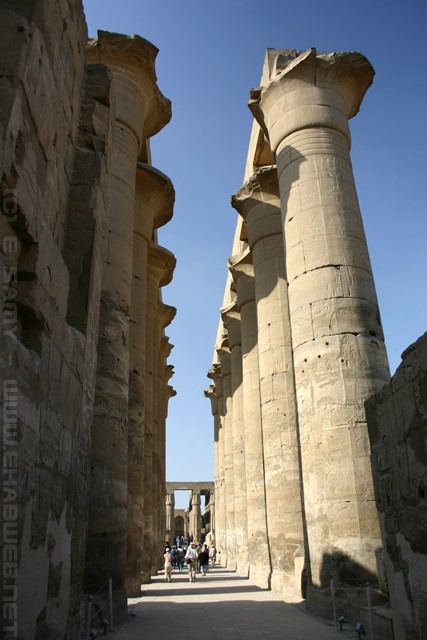 Central Corridor - Luxor Temple - معبد الأقصر