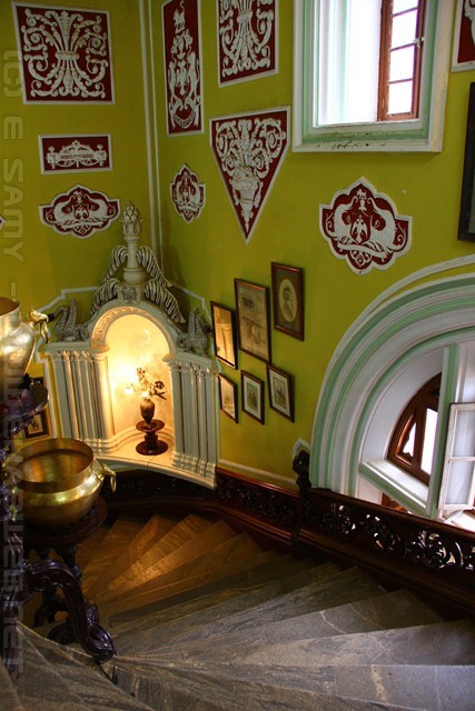 Stairway inside Bangalore Palace