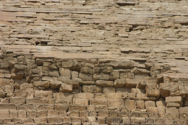 Close up of the pyramids at Giza - أهرامات الجيزة