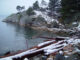 Snow on Whytecliff Park beach - West Vancouver