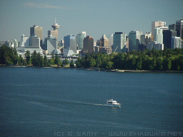 Burrard inlet and downtown Vancouver