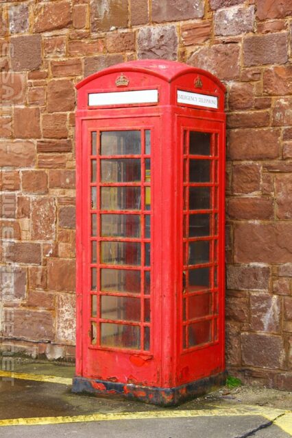 English Red Phone box